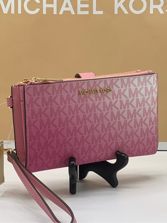 Michael Kors Handbags - Michael Kors Cornation Ombré MK Logo Wristlet/ wallet with Gold Hardware